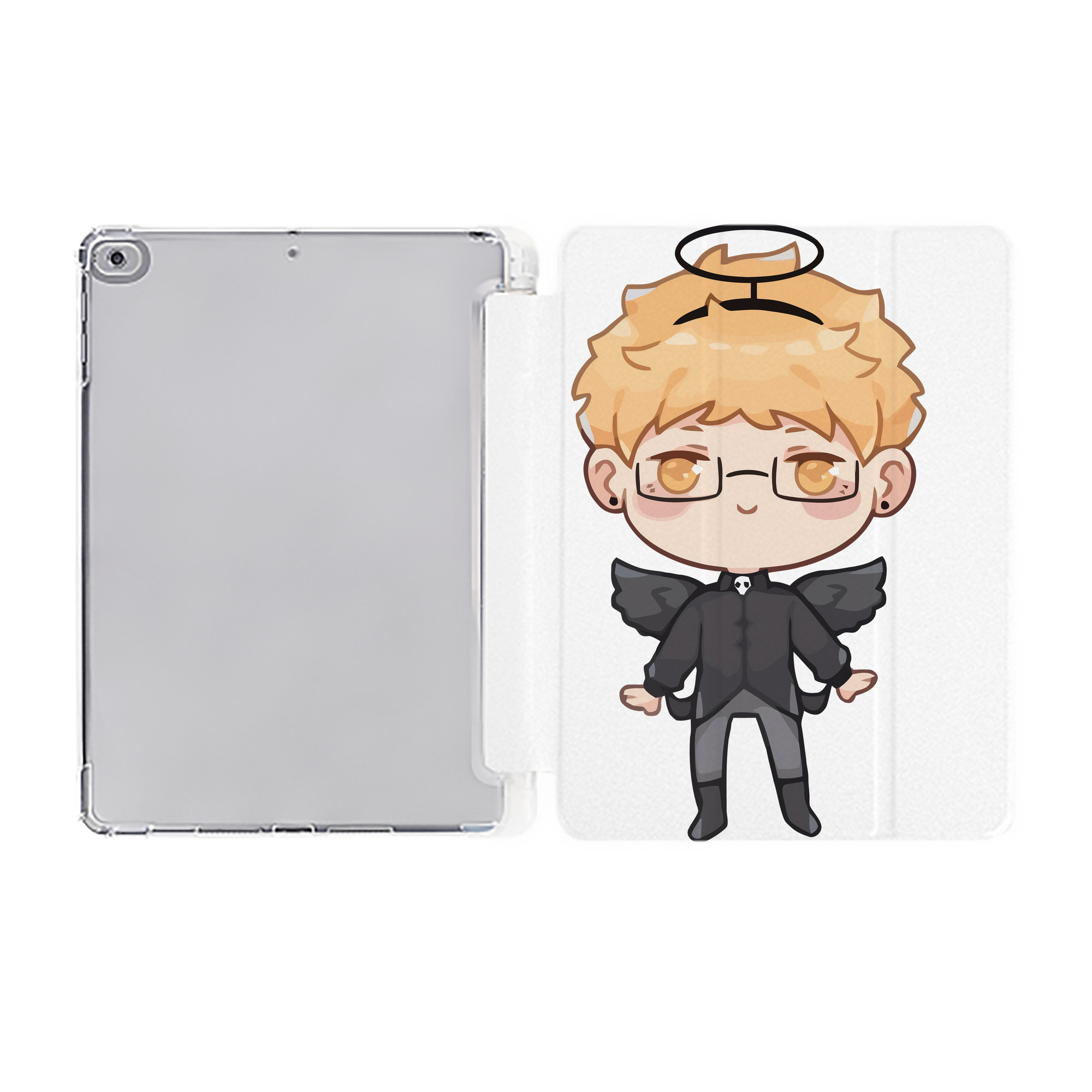 （画像用） ハイキュー!! Haikyu!! IPad ケース ペン収納付き 三つ折りスタンド PUレザー×シリコン 対応機種9.5/10.5/10.9インチ